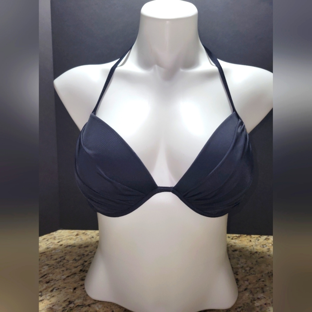 Target Black Bikini Bathing Suit Top 36 C